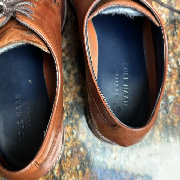 Cole Haan Walnut Leather Grand OS Lenox Hill Apron Split Toe - Picture 4 of 10
